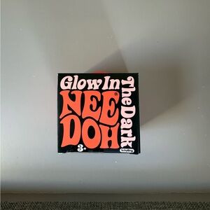 Nee Doh Glow in the Dark Sensory Toy ORANGE RED